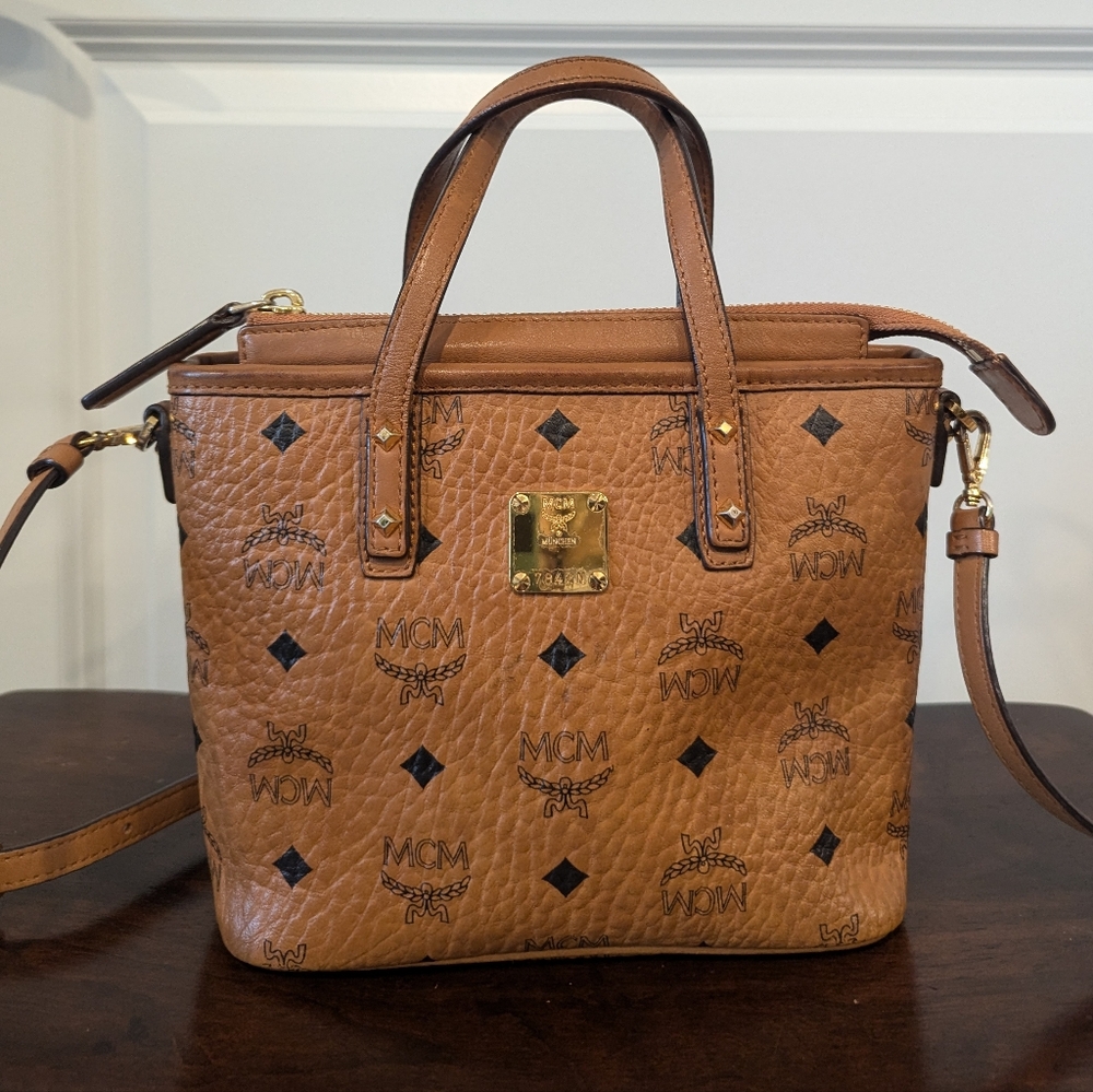 MCM Visetos Anya Mini Tote